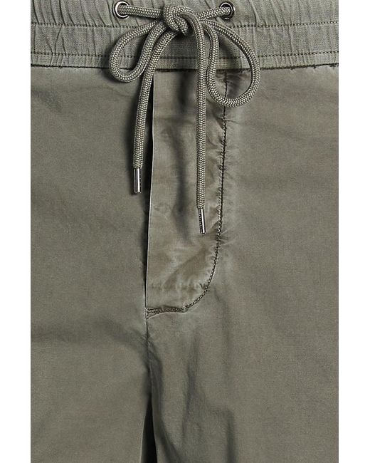 James Perse Green Stretch-Cotton Cargo Pants for men