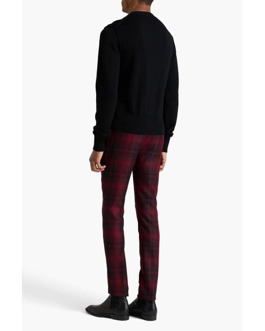 Dolce & Gabbana Pullover aus wolle mit stickereien in Black für Herren