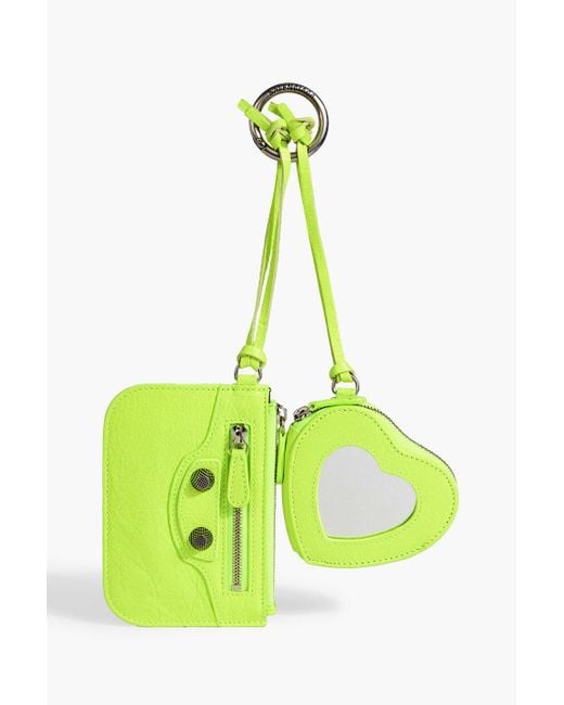 Balenciaga neon shops purse