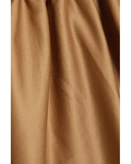 Aje. Natural Henriette Cutout Cotton-twill Midi Dress
