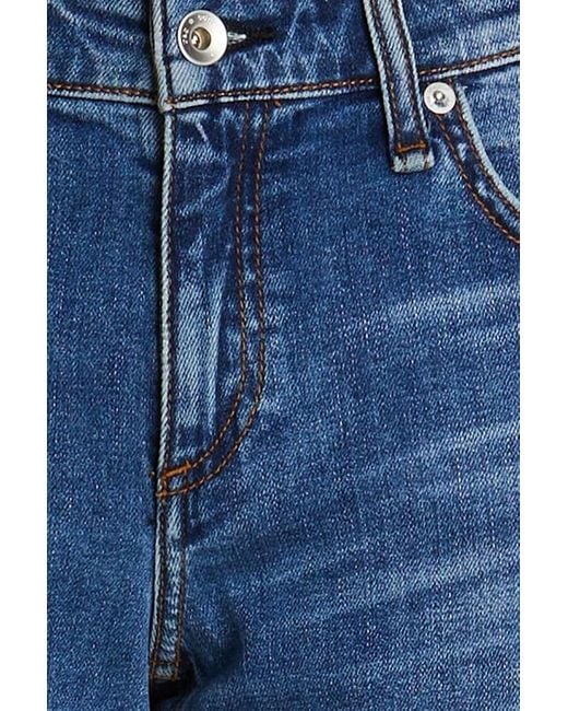 Rag & Bone Blue Dre boyfriend-jeans mit schmalem bein in ausgewaschener optik