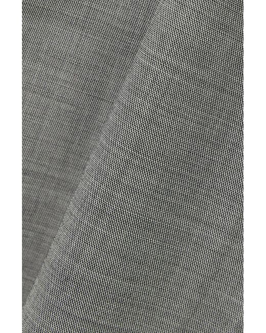 Alessandra Rich Gray Wool-blend Maxi Skirt