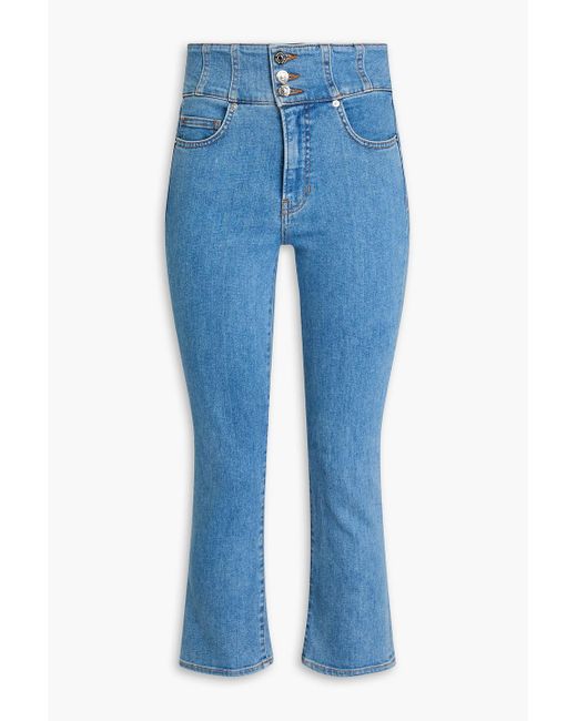 Veronica Beard Blue Carly hoch sitzende kick-flare-jeans
