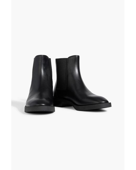 Stuart Weitzman Black Sondra Leather Chelsea Boots