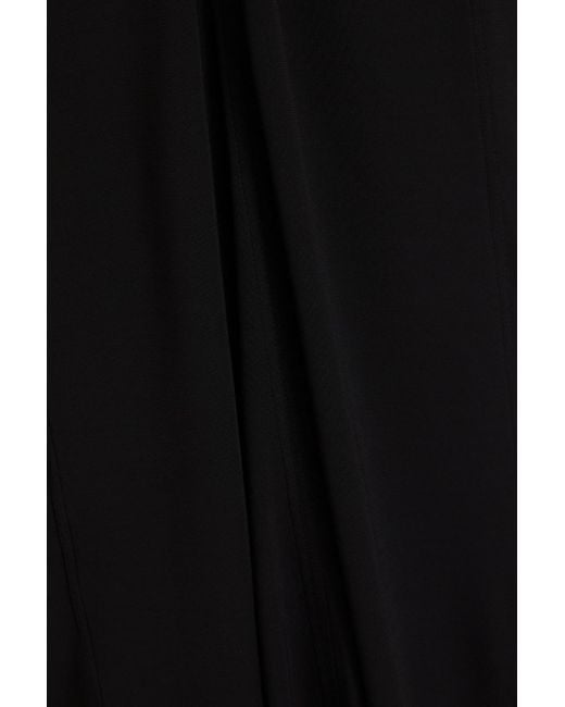 Victoria Beckham Black Cutout Stretch-jersey Maxi Dress