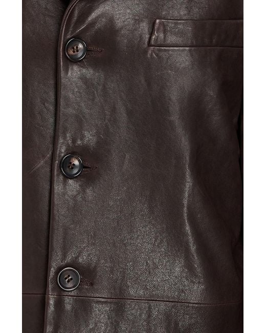 Bally Black Leather Coat
