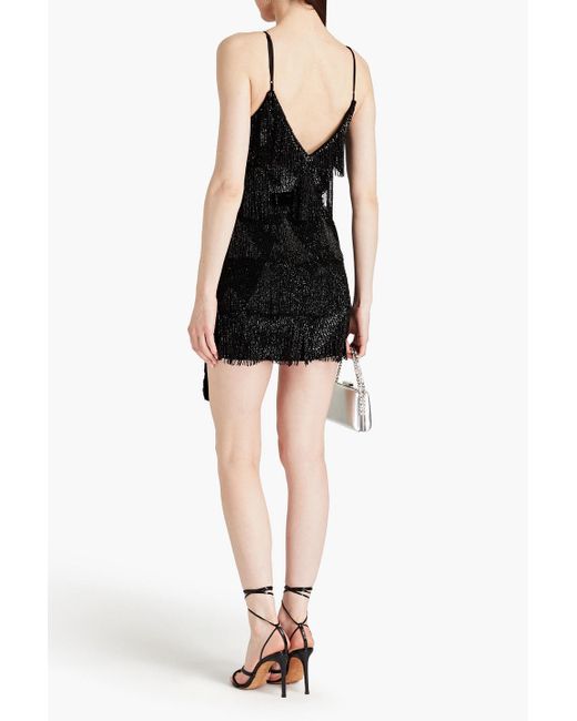 Embellished chiffon deals mini dress