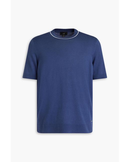 Dunhill T-shirt aus baumwoll-jersey in Blue für Herren