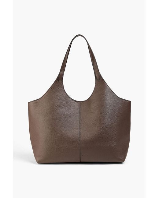 Aesther Ekme Brown Cabas Pebbled-leather Tote