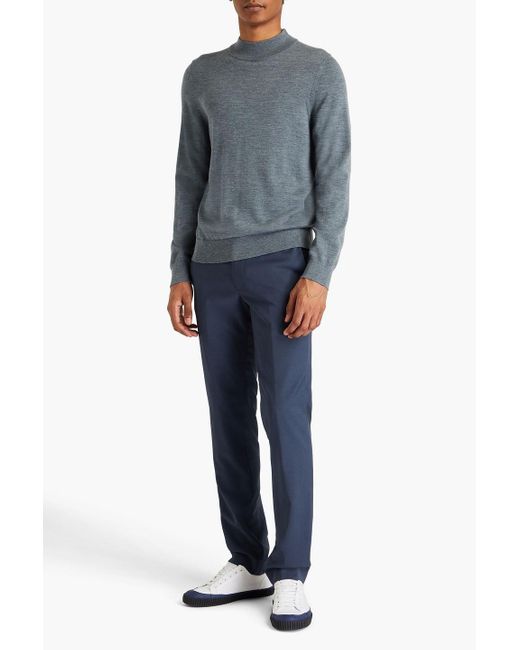 Sandro Gray Wool Turtleneck Sweater for men