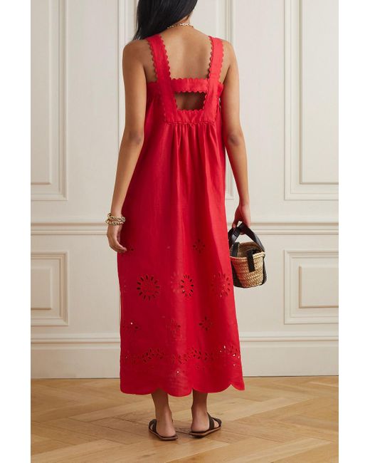 chinese dress ladies OROTON LINEN STRIPE SHIRT DRESS