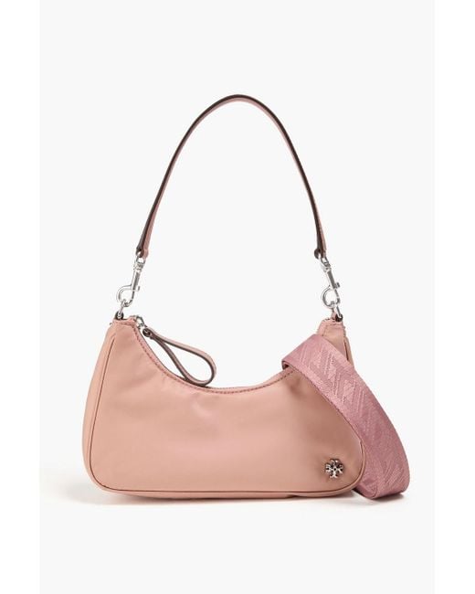 Tory Burch Pink Mercer Shell Shoulder Bag