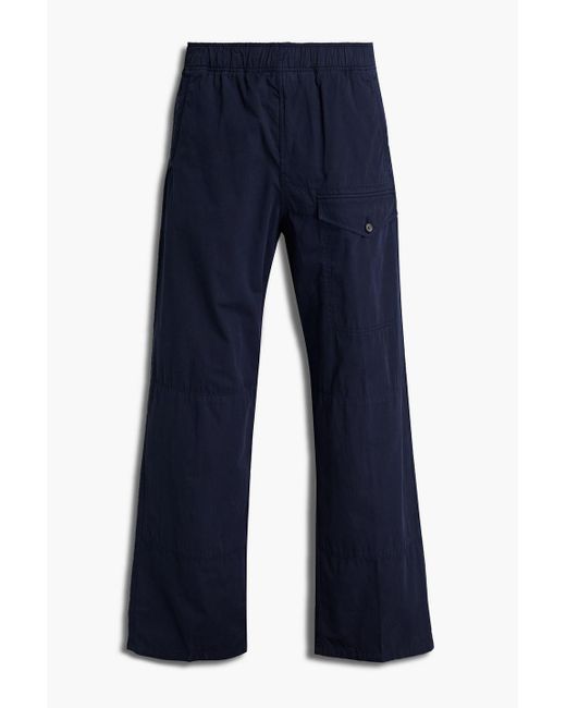 Acne Blue Cotton-twill Drawstring Pants