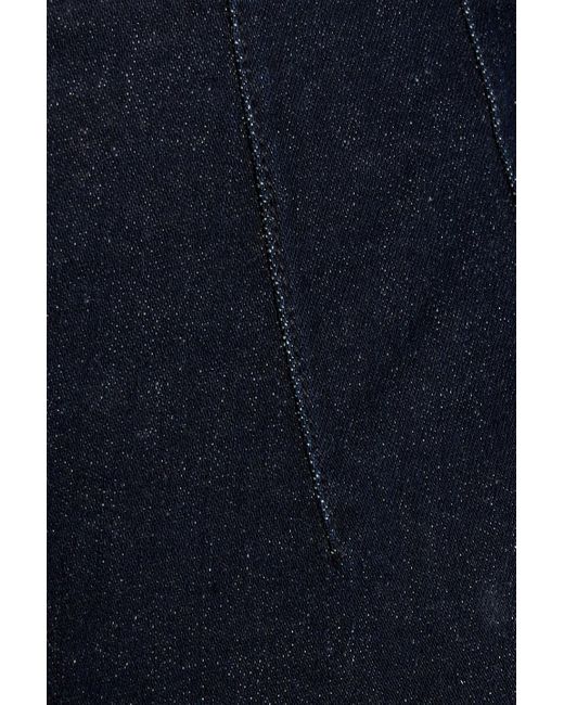 Veronica Beard Blue Hoch sitzende kick-flare-jeans "carson"