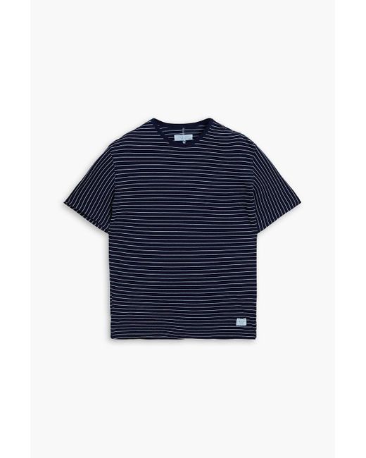 Rag & Bone Blue Striped Cotton-jersey T-shirt for men