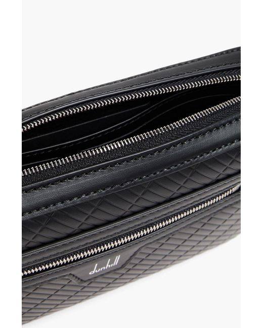 Dunhill Messenger bag aus geprägtem leder in Black für Herren