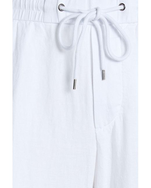 James Perse White Linen Pants for men