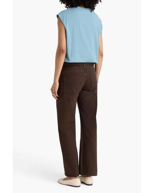 ARMARIUM Brown Fergus Mid-rise Straight-leg Jeans