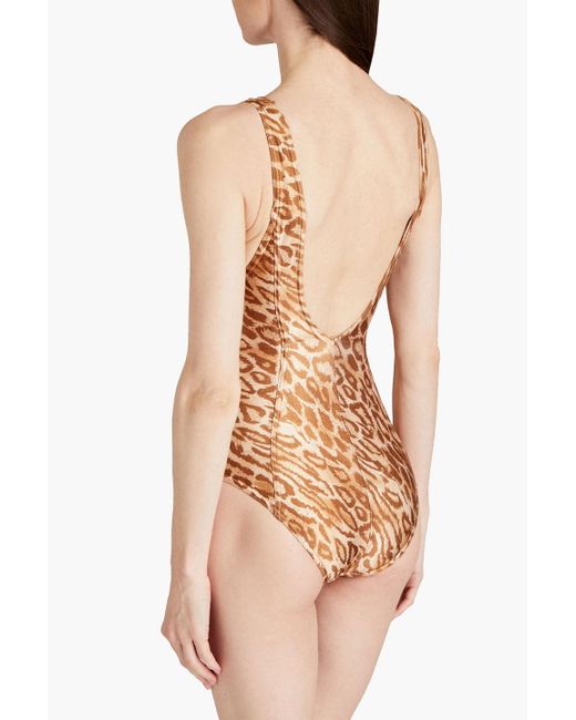Zimmermann Multicolor Tropicana Leopard-print Swimsuit