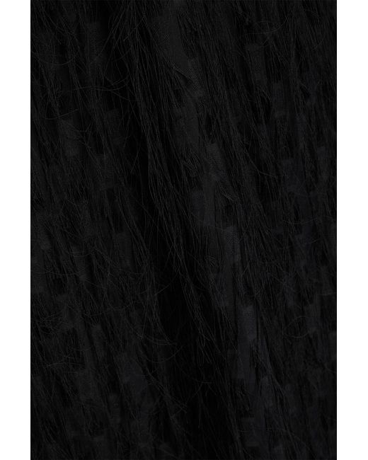 By Malene Birger Black Palome Fil Coupé Voile Maxi Skirt