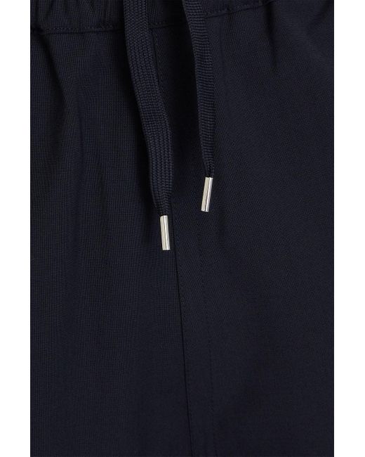 Sandro Blue Wool-blend Drawstring Shorts for men