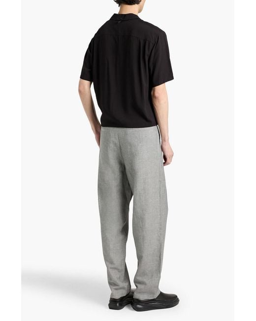 Rag & Bone Gray Baggy Wool-Blend Pants for men
