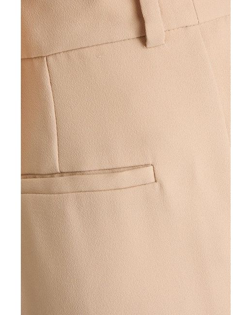 10 Crosby Derek Lam Natural Pleated Satin-crepe Wide-leg Pants