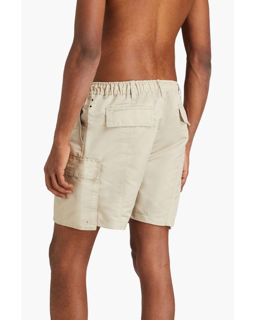 Jacquemus Natural Mid-length Embroidered Swim Shorts for men