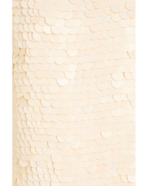 Zimmermann Natural Sequined Silk-Organza Midi Dress
