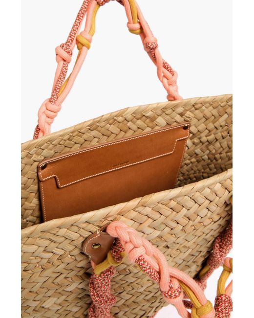 Zimmermann White Straw Tote