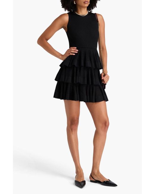 princess polly baby blue dress Zimmermann - Black Raie Flower Lace Mini Dress main image 1