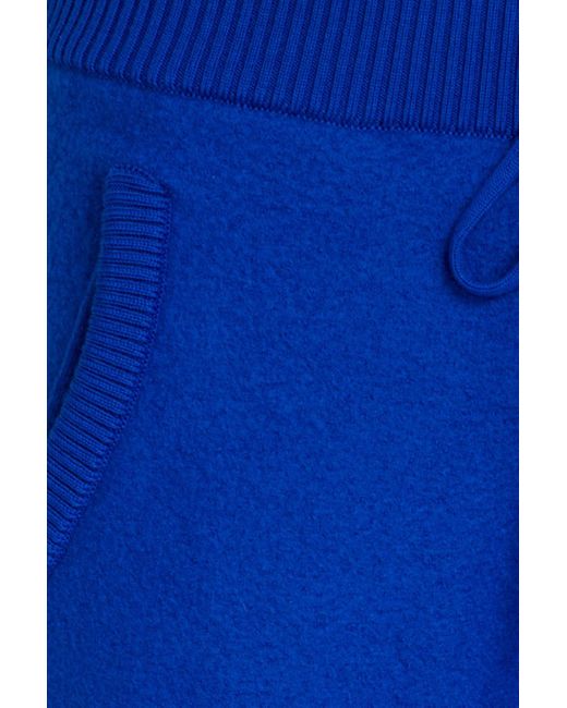 Maison Margiela Track pants aus wollfilz mit streifen in Blue für Herren