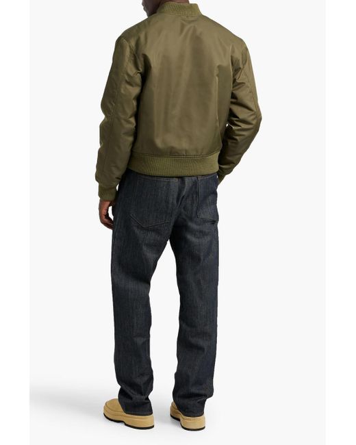 Officine Generale Green Winnie Shell Bomber Jacket for men