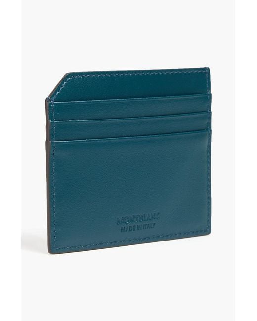 Montblanc Blue Leather Cardholder for men