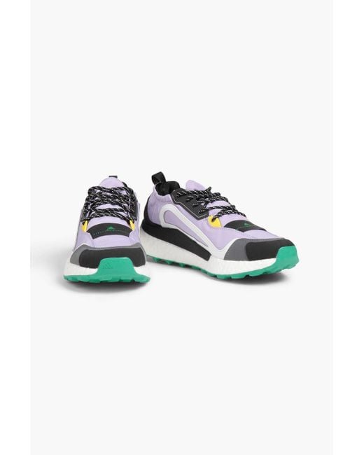 Adidas By Stella McCartney Purple Outdoor Boost 2.0 Shell, Neoprene And Faux Suede Sneakers