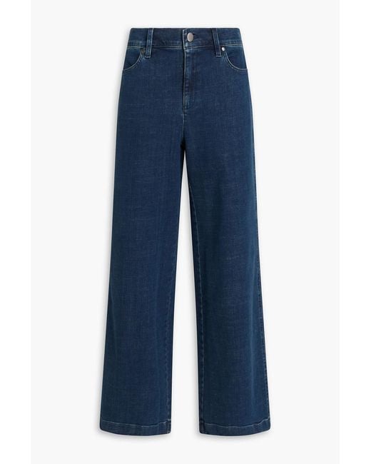 Eileen Fisher Blue Mid-rise Wide-leg Jeans