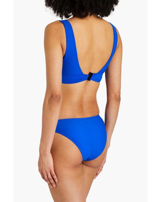 Bondi Born Blue Violet Triangle Bikini Top