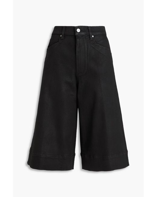 PAIGE Black Jolene Denim Culottes