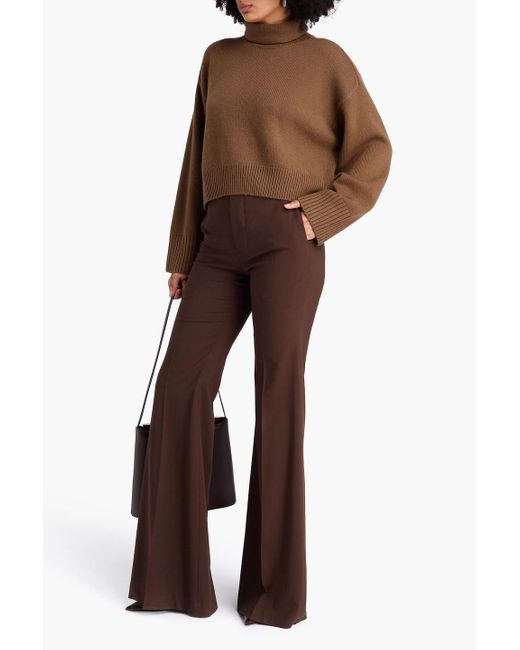Loulou de Saison Brown Stintin Wool And Cashmere-blend Turtleneck Sweater