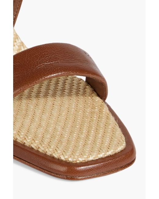 Max Mara Metallic Leather Sandals
