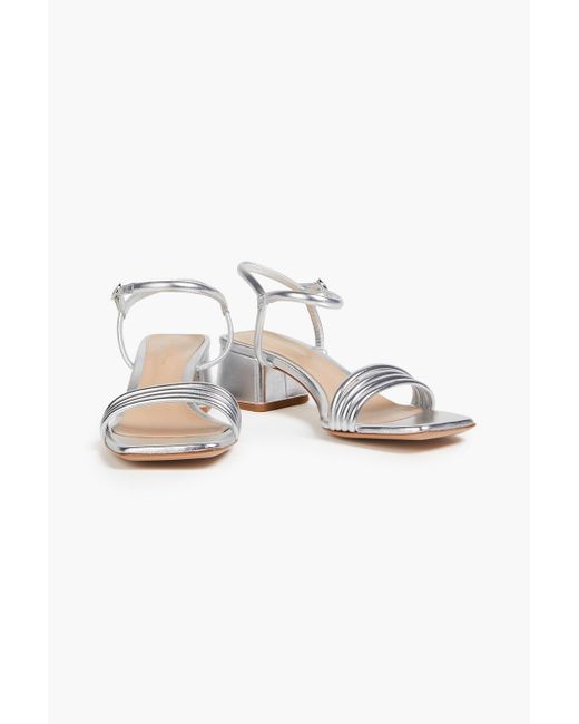 Gianvito Rossi White Lena 45 Leather Sandals