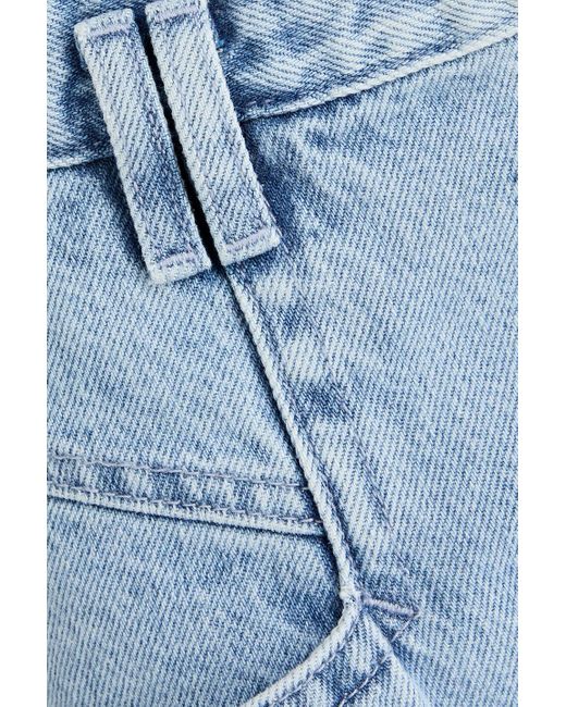 Isabel Marant Blue Nadeloisa High-rise Tapered Jeans