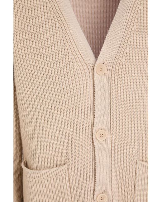 Sandro Natural Wool And Cashmere-blend Cardigan for men