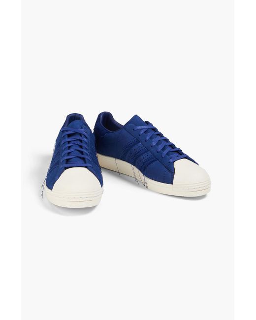 Y-3 Superstar sneakers aus nubukleder und veloursleder in Blue für Herren