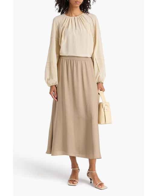 Joseph Natural Havre Silk Crepe De Chine Blouse