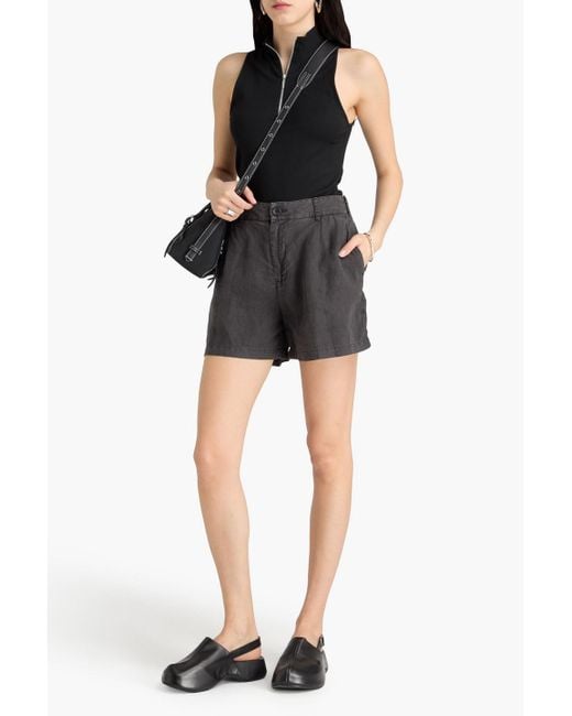 James Perse Gray Linen Shorts
