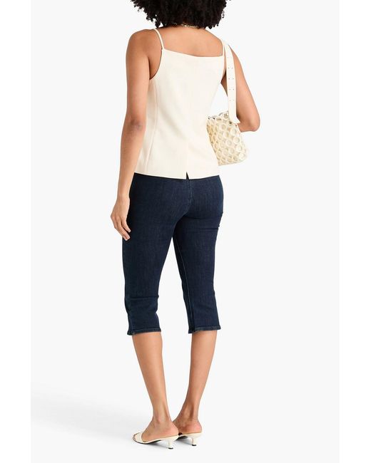 Staud Natural Una Crepe Top