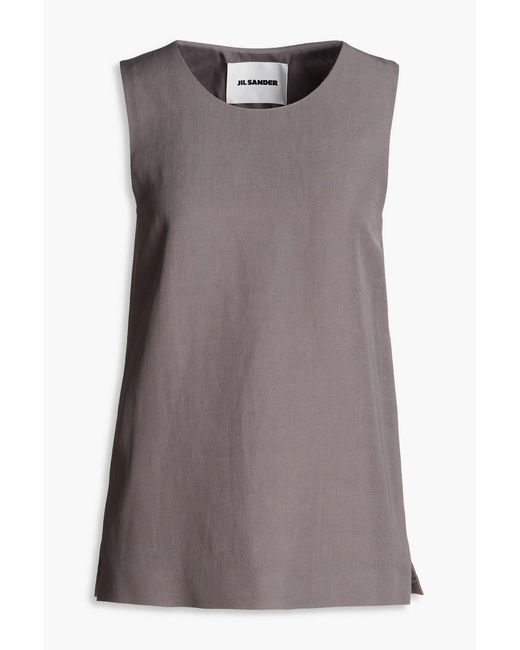 Jil Sander Brown Canvas Top