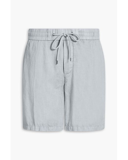 James Perse Gray Linen Shorts for men