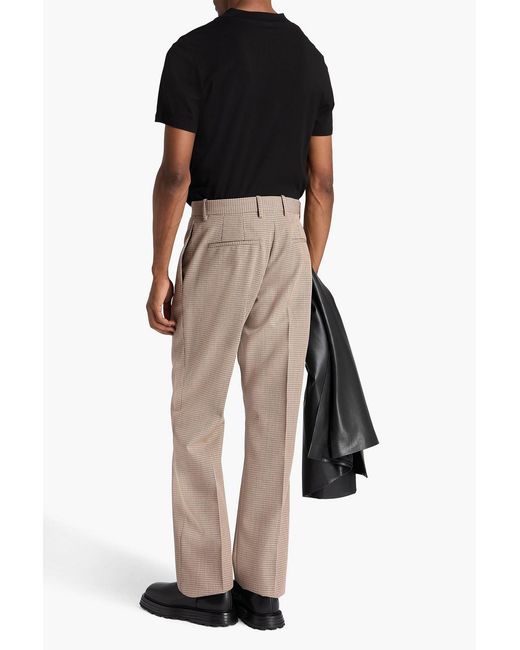 Jil Sander Natural Gingham Wool-Tweed Pants for men